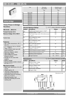 DBI25-01 Datasheet PDF Semikron