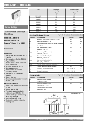 DBI6-08 Datasheet PDF Semikron