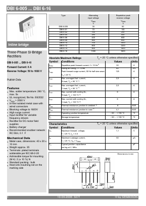 DBI6-06 Datasheet PDF Semikron