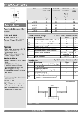 P1000G Datasheet PDF Semikron