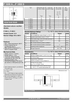 P1000J Datasheet PDF Semikron