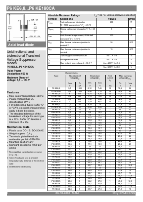 P6KE13A Datasheet PDF Semikron