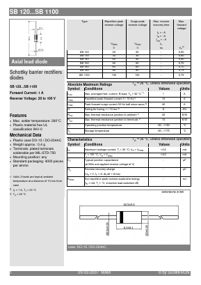 SB1100 Datasheet PDF Semikron