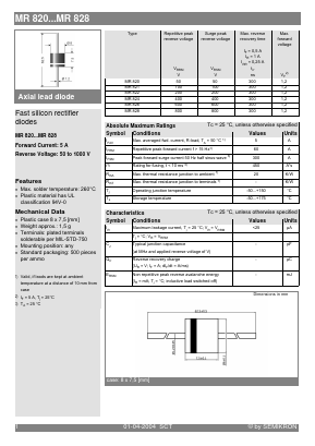 MR820 Datasheet PDF Semikron