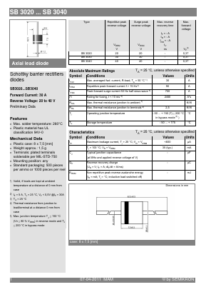 SB3030 Datasheet PDF Semikron