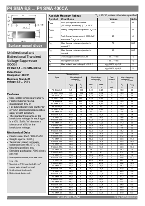 P4SMA300CA Datasheet PDF Semikron