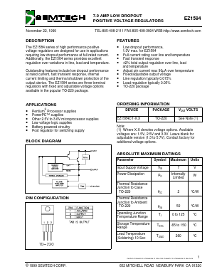 EZ1584CT-X.X Datasheet PDF Semtech Corporation