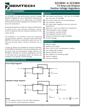 EZ1584IT-3.3 Datasheet PDF Semtech Corporation