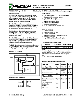 SC5203-4.7CSKTR Datasheet PDF Semtech Corporation