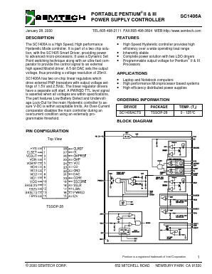 SC1406A Datasheet PDF Semtech Corporation