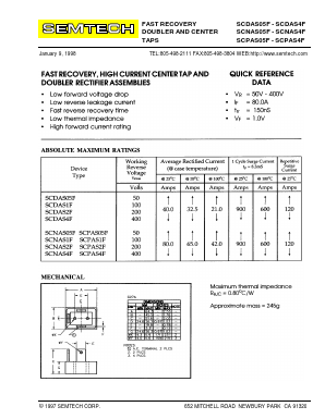 SCPAS4F Datasheet PDF Semtech Corporation