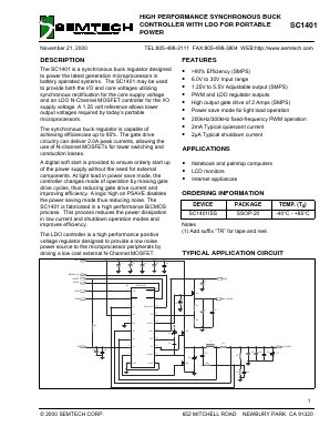 SC1401ISSTR Datasheet PDF Semtech Corporation