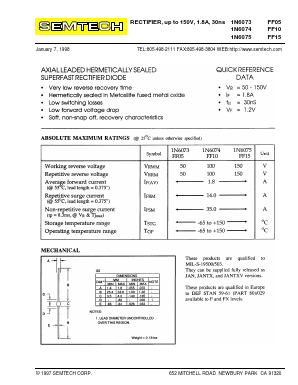 1N6073 Datasheet PDF Semtech Corporation