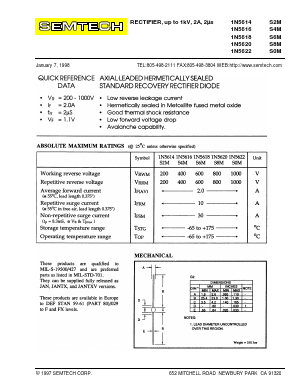 S4M Datasheet PDF Semtech Corporation