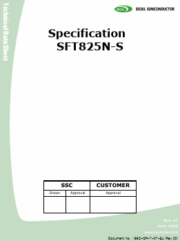 SFT825N-S Datasheet PDF SEOUL SEMICONDUCTOR