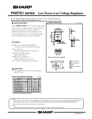 PQ5TS1 Datasheet PDF Sharp Electronics