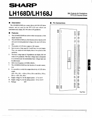 LH168D Datasheet PDF Sharp Electronics