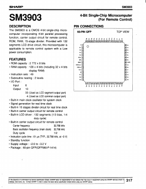 SM3903 Datasheet PDF Sharp Electronics