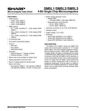 SM5L2 Datasheet PDF Sharp Electronics