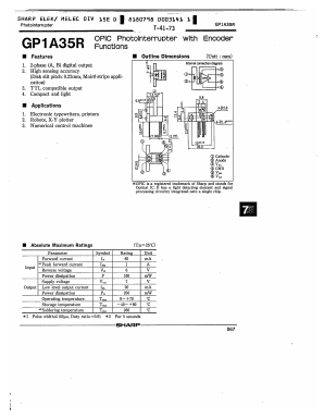 GP1A35R Datasheet PDF Sharp Electronics