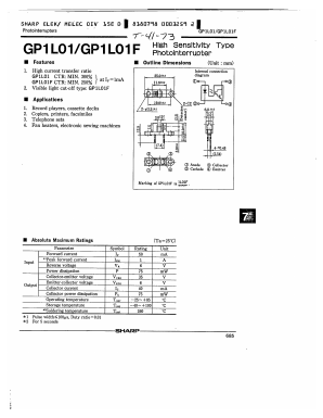 GP1L01F Datasheet PDF Sharp Electronics