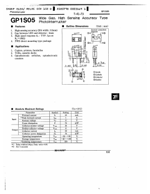 GP1S05 Datasheet PDF Sharp Electronics