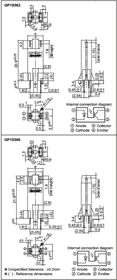 GP1S563 Datasheet PDF Sharp Electronics