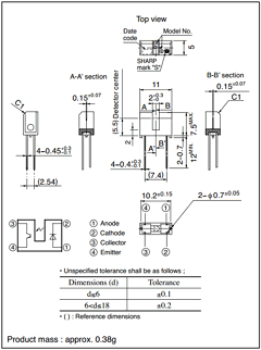 GP1S56TJ000F Datasheet PDF Sharp Electronics