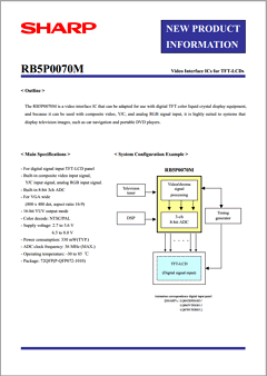 IR3Y31M Datasheet PDF Sharp Electronics