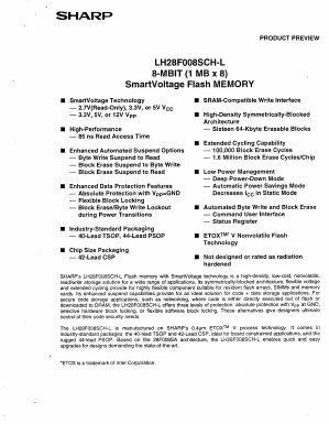 LH28F008SCH-L Datasheet PDF Sharp Electronics