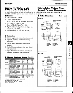 PC713V1 Datasheet PDF Sharp Electronics