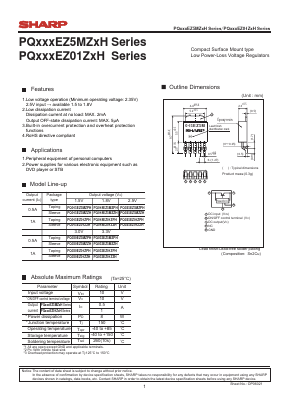PQ025EZ5MZXH Datasheet PDF Sharp Electronics
