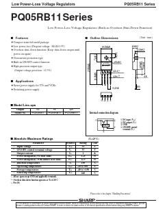 PQ05RB11 Datasheet PDF Sharp Electronics