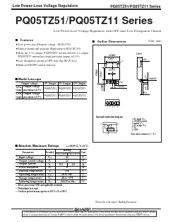 PQ05TZ51 Datasheet PDF Sharp Electronics