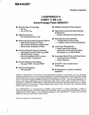 LH28F008SCHB-VF90 Datasheet PDF Sharp Electronics