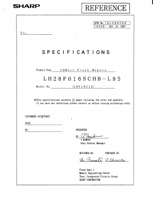LH28F016SCS Datasheet PDF Sharp Electronics