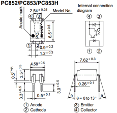 PC853 Datasheet PDF Sharp Electronics