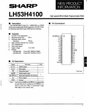 LH534SXX Datasheet PDF Sharp Electronics
