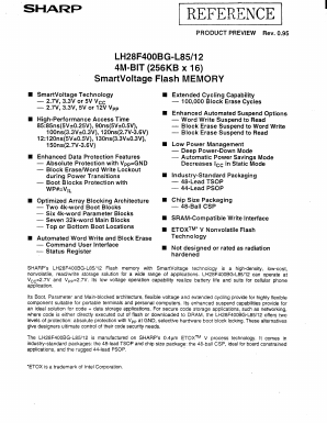 LH28F400BGX-XL12 Datasheet PDF Sharp Electronics