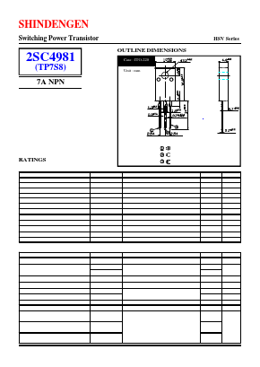 C4981 Datasheet PDF Shindengen