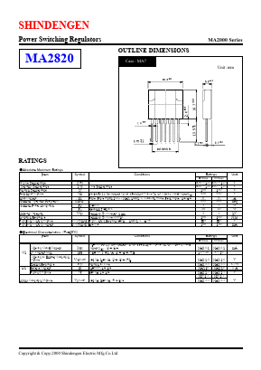 MA2820 Datasheet PDF Shindengen