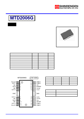 MTD2006G Datasheet PDF Shindengen