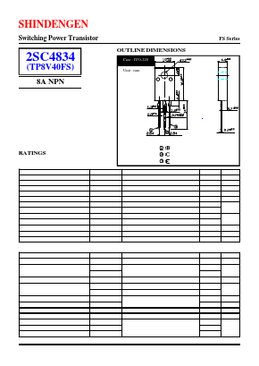 C4834 Datasheet PDF Shindengen