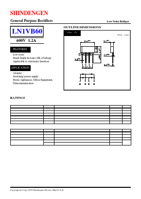 LN1VB60_00 Datasheet PDF Shindengen