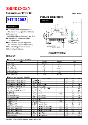 MTD2003 Datasheet PDF Shindengen