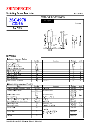 2SC4978 Datasheet PDF Shindengen