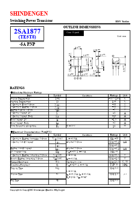 2SA1877 Datasheet PDF Shindengen