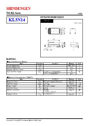 KL3N14 Datasheet PDF Shindengen