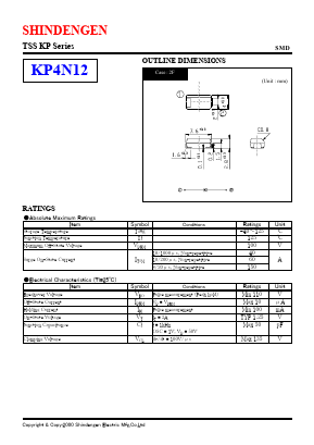 KP4N12 Datasheet PDF Shindengen