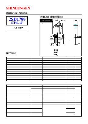2SD1788 Datasheet PDF Shindengen